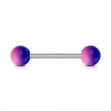 Piercing langue 128 - Bicolore rose et bleu