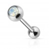 Piercing langue 131 - Gem opalescent aurora