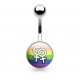 Piercing nombril logo 02 - LGBT signe féminin