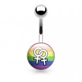 Piercing nombrils logo 01 - Drapeau LGBT