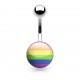 Piercing nombril logo 01 - Drapeau LGBT