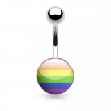 Piercing nombrils logo 01 - Drapeau LGBT