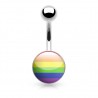 Piercing nombril logo 01 - Drapeau LGBT