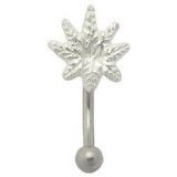 Piercing arcade argent 01 - Cannabis