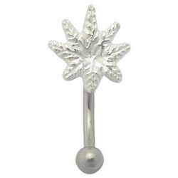 Piercing arcade argent 01 - Cannabis