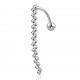 Piercing nombril inversé 16 - Grande ligne grise