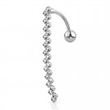 Piercing nombril inversé 16 - Grande ligne grise