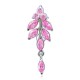 Piercing nombril inversé 37 - Feuille rose