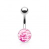 Piercing nombril logo 18 - Camouflage rose
