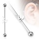 Piercing industriel 103 - femme assise
