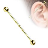 Piercing industriel 67 - Gold-ip trois encoches