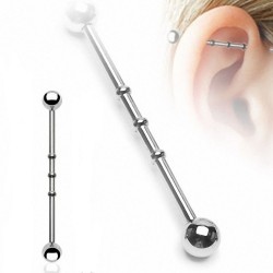 Piercing industriel 87 - Trois encoches