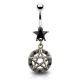 Piercing nombril étoile 22 - Gothique