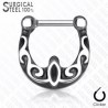 Piercing septum, oreille 58 - Lianes grise et noire