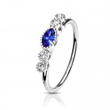 Anneau 0.8mm 36 - Gris gem bleu