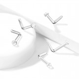 Piercing nez courbe 0,8mm ou 1mm 43 - Retainer discret transparent