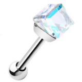 Cartilage hélix, tragus 101 - Strass carré