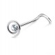 Piercing nez screw 0.5mm 07 - Spirale strass