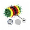 Piercing langue vibrant 06 - Silicone rasta