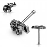 Piercing nez droit 0,8mm 69 - Gris éléphant