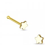 Piercing nez droit 0,8mm 56 - Jaune étoile