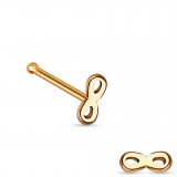 Piercing nez droit 0,8mm 50 - Rose infini
