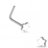 Piercing nez courbé 0.8mm 44 - Gris étoile