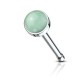Piercing nez droit 0,8mm 95 - Aventurine jade