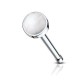 Piercing nez droit 0,8mm 95 - Quartz