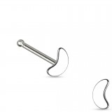 Piercing nez droit 0,8mm 54 - Gris lune