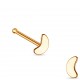 Piercing nez droit 0,8mm 54 - Rose lune