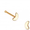 Piercing nez droit 0,8mm 54 - Rose lune