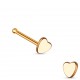 Piercing nez droit 0,8mm 53 - Rose coeur