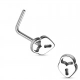 Piercing nez courbé 0.8mm 39 - Serrure grise