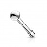 Piercing nez droit boule gris (16)