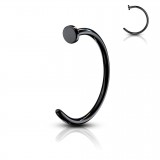 Anneau de nez 0,8 ou 1mm noir