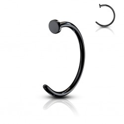 Anneau de nez 0,8 ou 1mm noir