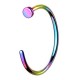 Anneau de nez 0,8mm rainbow