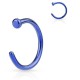 Anneau de nez 0,8 ou 1mm bleu
