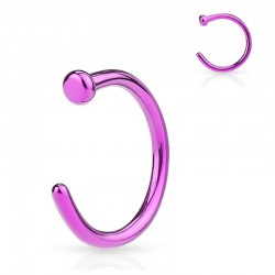 Anneau de nez 0,8 ou 1mm lilas