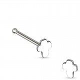 Piercing nez droit 0,8mm 55 - Gris croix