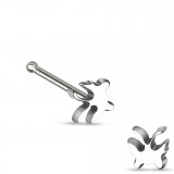 Piercing nez droit 0,8mm 51 - Papillon gris