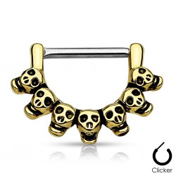 Piercing téton gold-ip jaune cranes (79)