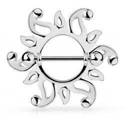 Piercing téton gris soleil avec creux (03)