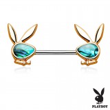 Piercing téton playboy 9 - Rose abalone