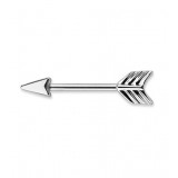 Piercing téton barbell 83 - Flèche grise