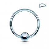 Piercing anneau 1,6mm 03 - Plaqué-titane bleu-clair