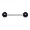 Piercing téton barbell 76 - Bois exotique noir