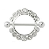 Piercing téton multistrass colorés (02)