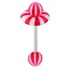 Piercing langue coquine 08 - Donuts beach-Ball rouge